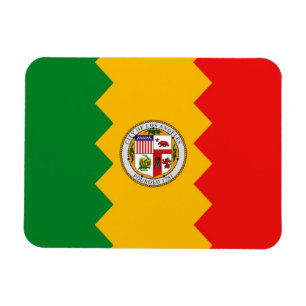 Patriotisk flexibel magnet med Los Angeles flagga