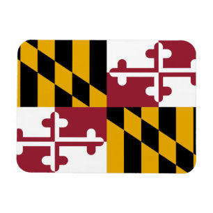 Patriotisk flexibel magnet med Maryland flagga