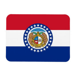 Patriotisk flexibel magnet med Missouri flagga