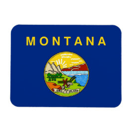 Patriotisk flexibel magnet med Montana flagga