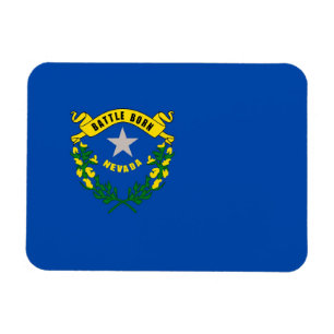 Patriotisk flexibel magnet med Nevada flagga