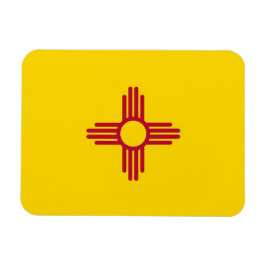 Patriotisk flexibel magnet med New mexico flagga