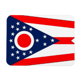 Patriotisk flexibel magnet med Ohio flagga