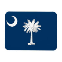 Patriotisk flexibel magnet med South Carolina flag