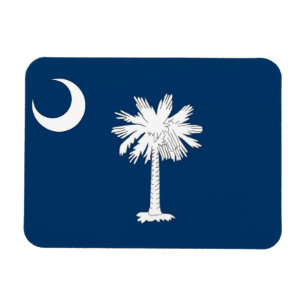 Patriotisk flexibel magnet med South Carolina flag