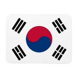 Patriotisk flexibel magnet med Sydkoreas flagga