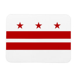 Patriotisk flexibel magnet med Washington DC flagg