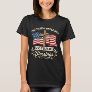 Patriotisk flicka älskar Jesus och Amerika också T Shirt