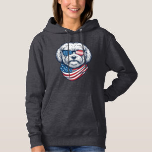 Patriotisk Fluffig Hund Vektor Illustration_1 T Shirt