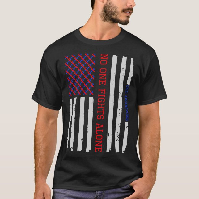 Patriotisk för medvetenhetT-tröja för amerikanska T Shirt (Framsida)