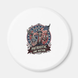 Patriotisk Frankenstein Frihet Odjur Skräck Monste Magnet