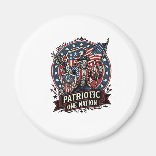 Patriotisk Frankenstein Frihet Odjur Skräck Monste Magnet
