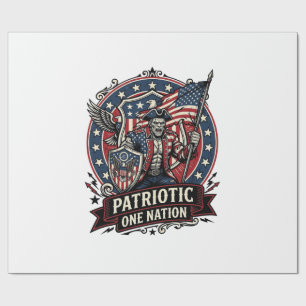 Patriotisk Frankenstein Frihet Odjur Skräck Monste Presentpapper