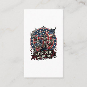 Patriotisk Frankenstein Frihet Odjur Skräck Monste Visitkort