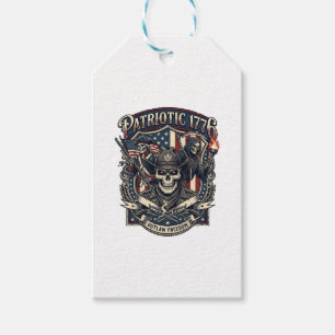 Patriotisk Fredlös Skalle Sheriff Mörk Patriot Ske Presentetikett
