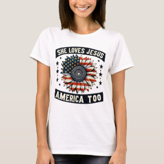 Patriotisk frihet 4 JULI T Shirt