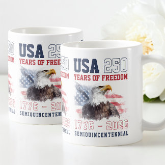 Patriotisk frihet Amerikas 250-årsjubileum Kaffemugg