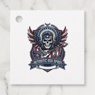 Patriotisk Frihet Gitarrist Dödskalle Musik Rock M Gåvor Etiketter