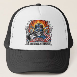Patriotisk Frihet Gitarrist Dödskalle Musik Rock M Keps