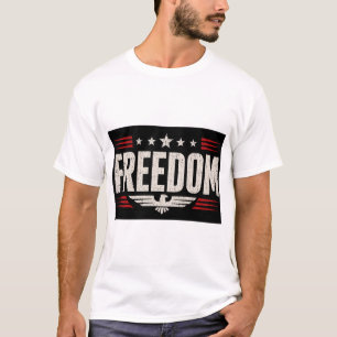 Patriotisk frihet grafisk herr T-shirt coolt desig