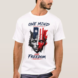 Patriotisk frihet grafisk t-shirt