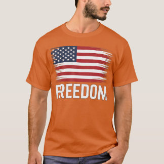 Patriotisk Frihet Män Kvinnor familj T Shirt