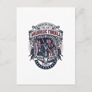 Patriotisk Frihet Skördare Mörk Patriot Skelett & Vykort