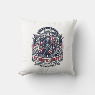 Patriotisk Frihets Skördark Mörk Patriot Skelett & Kudde