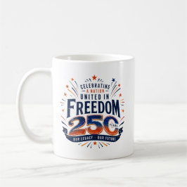 Patriotisk frihetsfirande kaffe kaffemugg