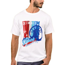 Patriotisk Frihetsvibbar USA T-Shirt
