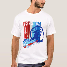 Patriotisk Frihetsvibbar USA T-Shirt