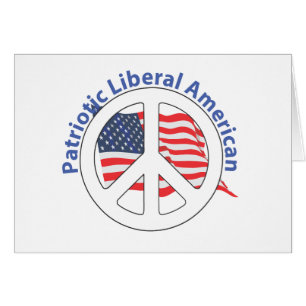 Patriotisk frisinnad amerikan hälsningskort