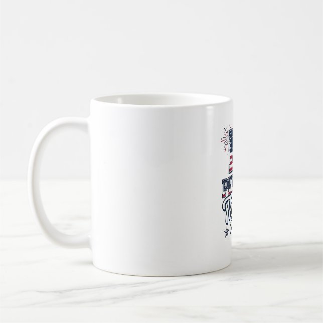 Patriotisk Fysioterapi Vintage PT T-Shirt Design Kaffemugg (Vänster)
