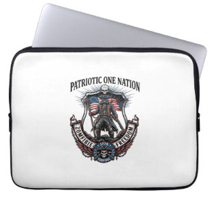 Patriotisk Galen Landsväg 1776 Krigare Zombie Apok Laptop Fodral