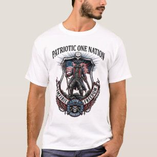 Patriotisk Galen Landsväg 1776 Krigare Zombie Apok T Shirt
