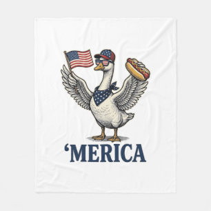 Patriotisk gås 'Merica korv vintage skjorta Desi Fleecefilt