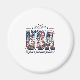 Patriotisk gås USA Vintage fjärde juli skjorta ( Magnet