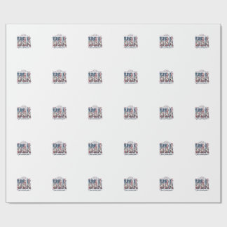 Patriotisk gås USA Vintage fjärde juli skjorta ( Presentpapper