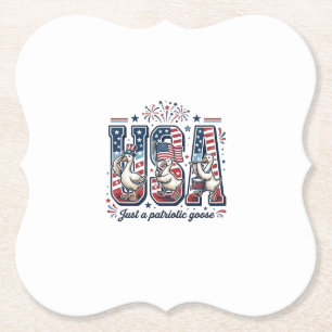 Patriotisk gås USA Vintage fjärde juli skjorta ( Underlägg Papper