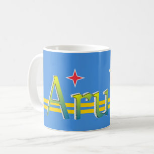 Patriotisk gåva för Aruba flagga Kaffemugg