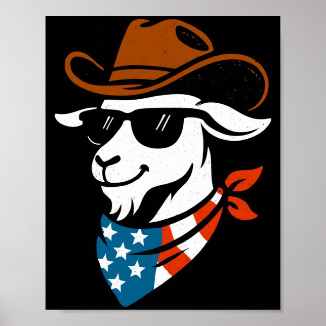 Patriotisk get USA 4 juli rolig get Poster (Framsidan)