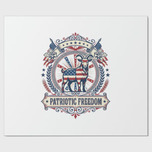 Patriotisk getgård vektor grafisk t-shirt_1 presentpapper
