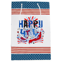 Patriotisk Glad 4:e Juli Firande Design