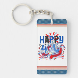 Patriotisk Glad 4:e Juli Firande Design
