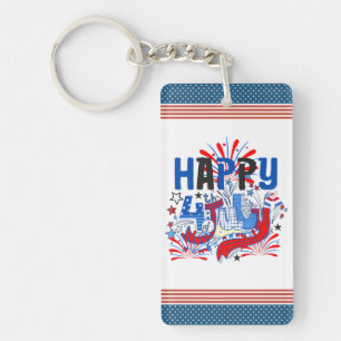 Patriotisk Glad 4:e Juli Firande Design