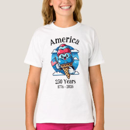 Patriotisk Glass 250 År T Shirt