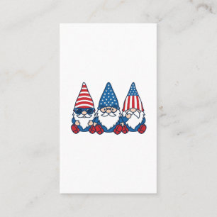 Patriotisk Gnom Trio Vintage Vektor T-Shirt Design Visitkort