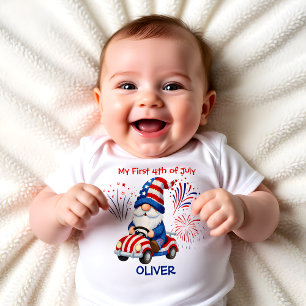 Patriotisk Gnome Första 4:e T Shirt