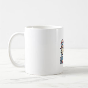 Patriotisk Gnome Merica Vintage Vektor Design_1 Kaffemugg