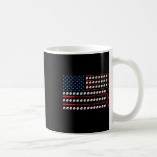 Patriotisk Golf Usa Flagga Golfklubbor 4:e Juli Go Kaffemugg